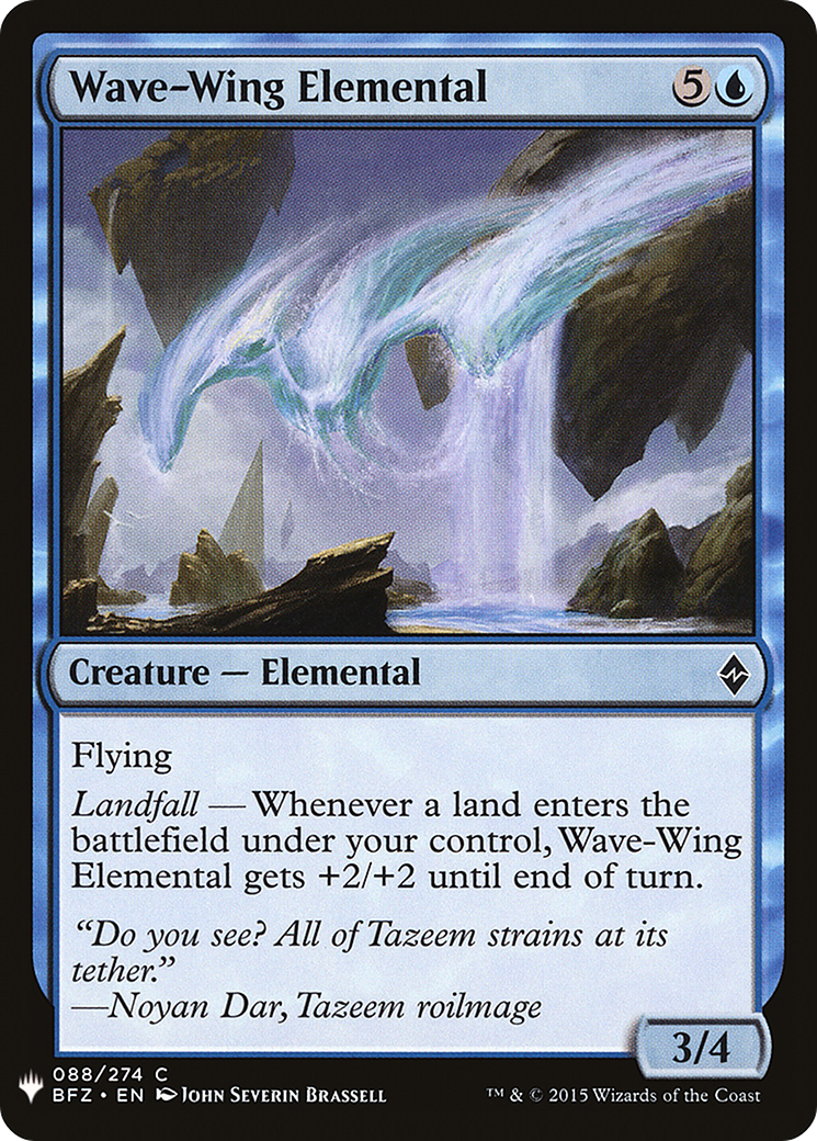 Wave-Wing Elemental (LIST-088) - The List