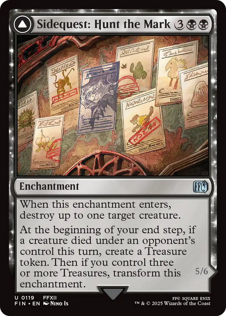 Sidequest: Hunt the Mark // Yiazmat, Ultimate Mark (FIN-119) - FINAL FANTASY: (enchantment) Foil