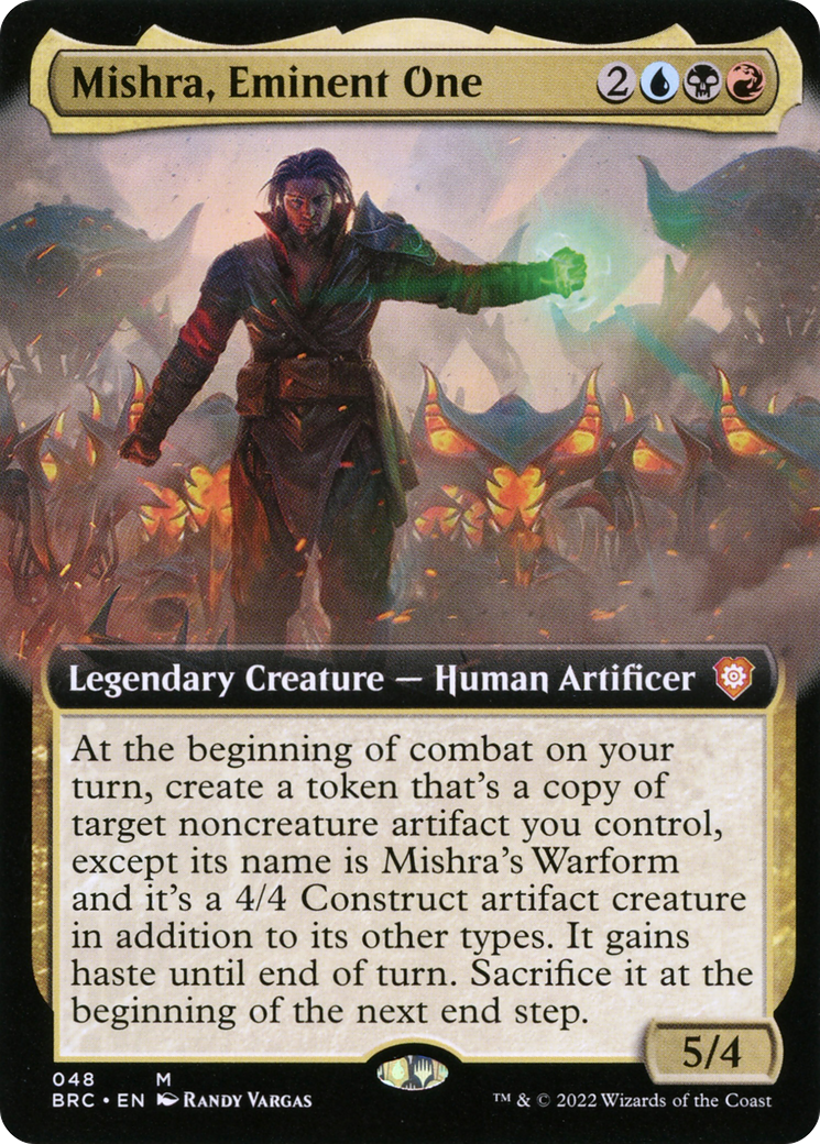 Mishra, Eminent One (BRC-048) - The Brothers' War Commander: (Extended Art) Foil