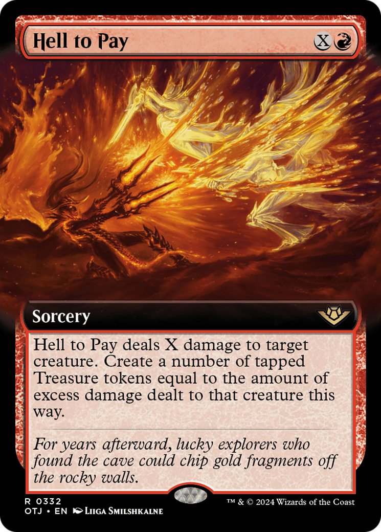 Hell to Pay (Extended Art) (OTJ-332) - Outlaws of Thunder Junction: (Extended Art) Foil