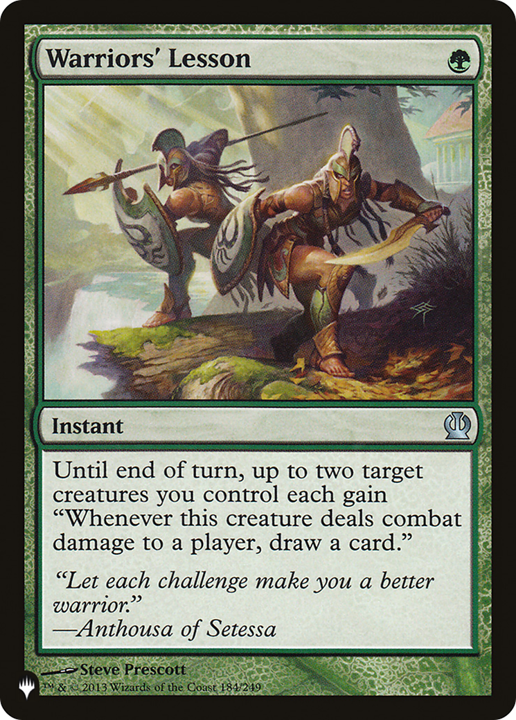 Warriors' Lesson (LIST-184/249) - The List