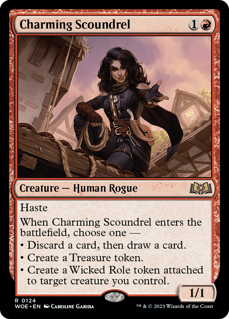 Charming Scoundrel (WOE-124) - Wilds of Eldraine Foil