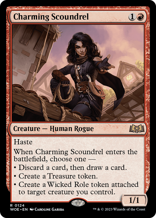 Charming Scoundrel (WOE-124) - Wilds of Eldraine Foil
