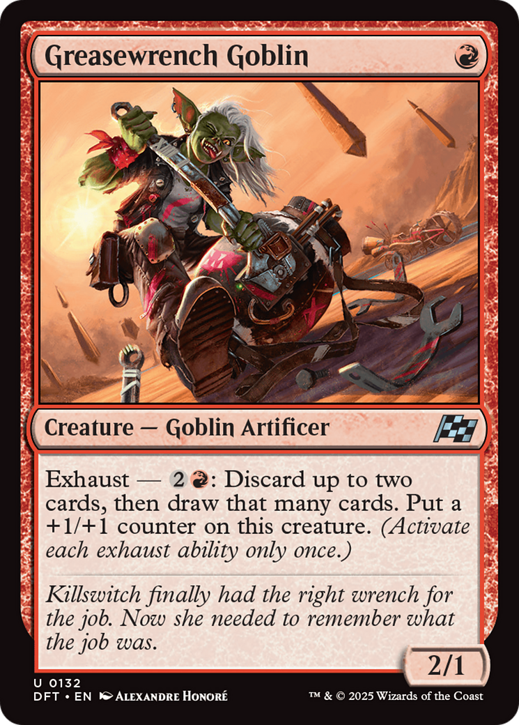Greasewrench Goblin (DFT-132) - Aetherdrift Foil