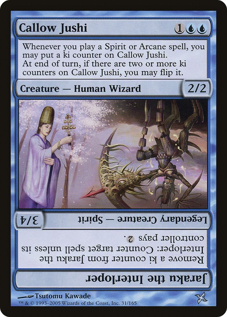 Callow Jushi // Jaraku the Interloper (BOK-031) - Betrayers of Kamigawa