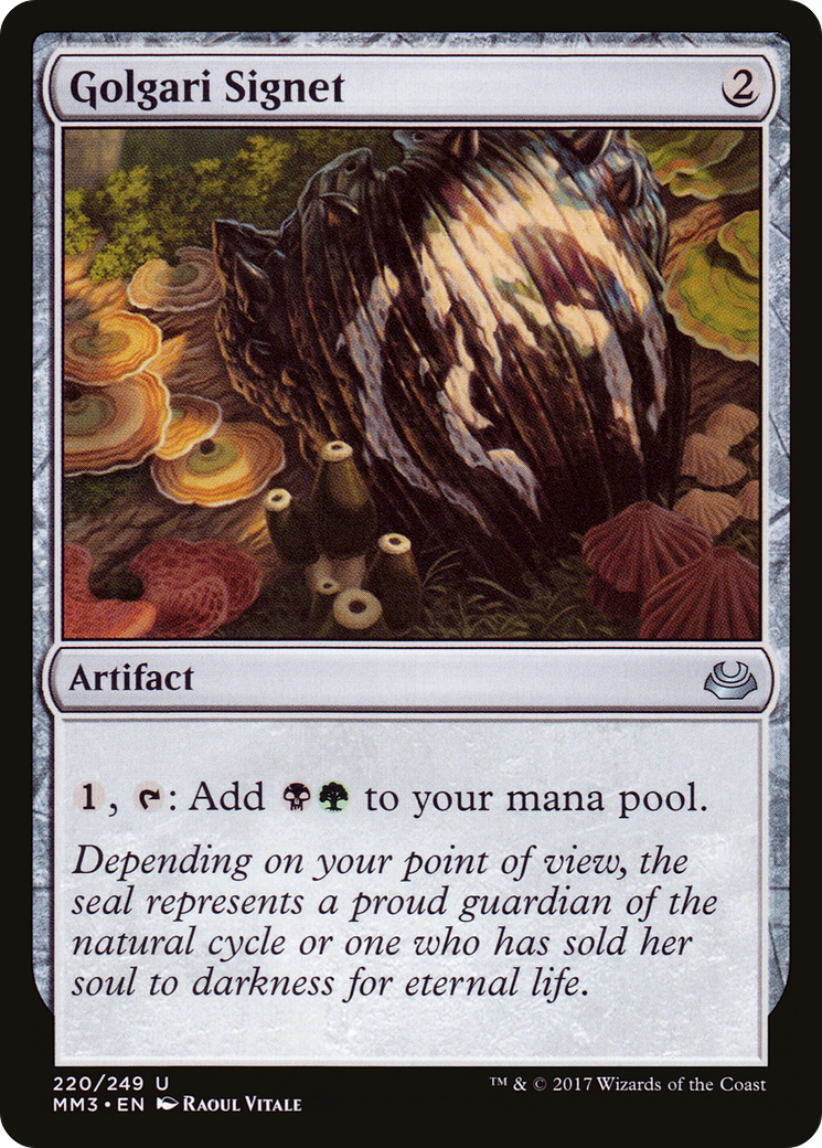 Golgari Signet (MM3-220) - Modern Masters 2017 Foil