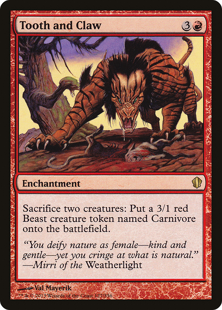 Tooth and Claw (C13-127) - Commander 2013