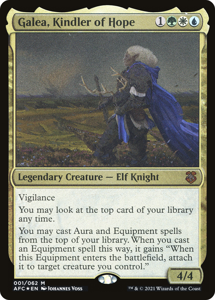 Galea, Kindler of Hope (AFC-001) - Forgotten Realms Commander Display Commanders Foil
