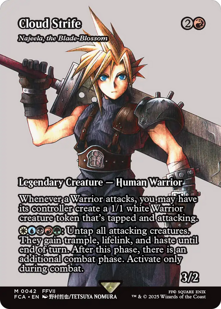 Najeela, the Blade-Blossom (FCA-042) - FINAL FANTASY: Through the Ages / Cloud Strife (Borderless)
