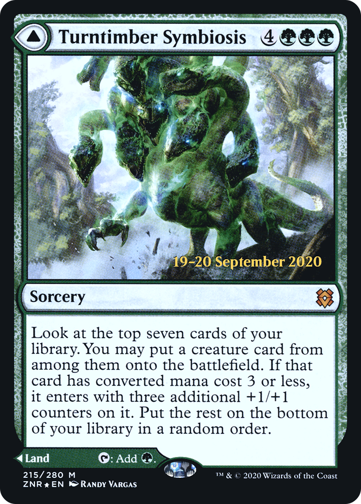Turntimber Symbiosis // Turntimber, Serpentine Wood (PRE-215S) - Zendikar Rising Promos Foil