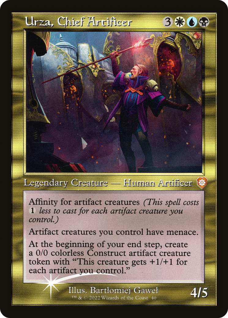 Urza, Chief Artificer (BRC-040) - The Brothers' War Commander Foil