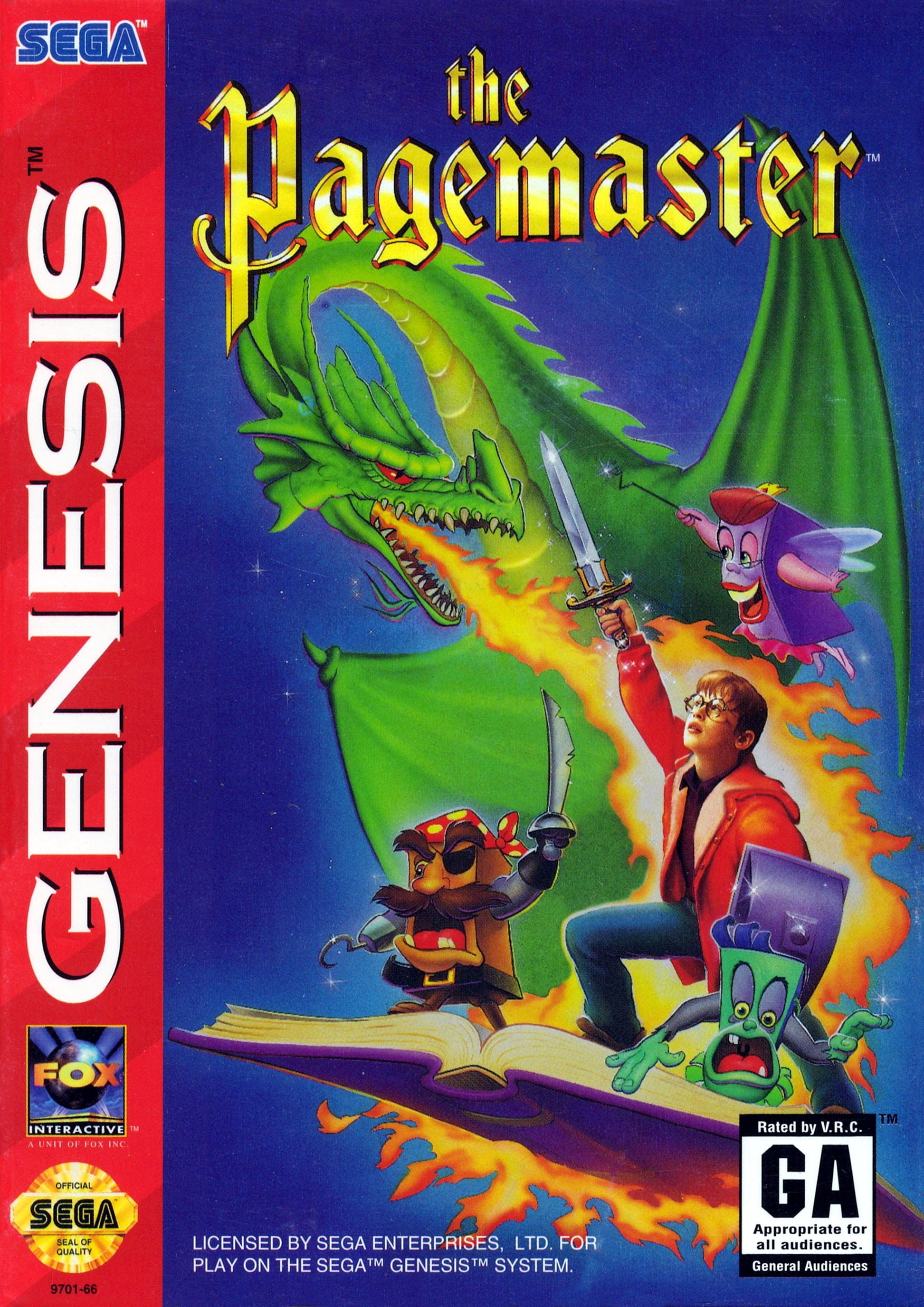 The Pagemaster - Sega Genesis