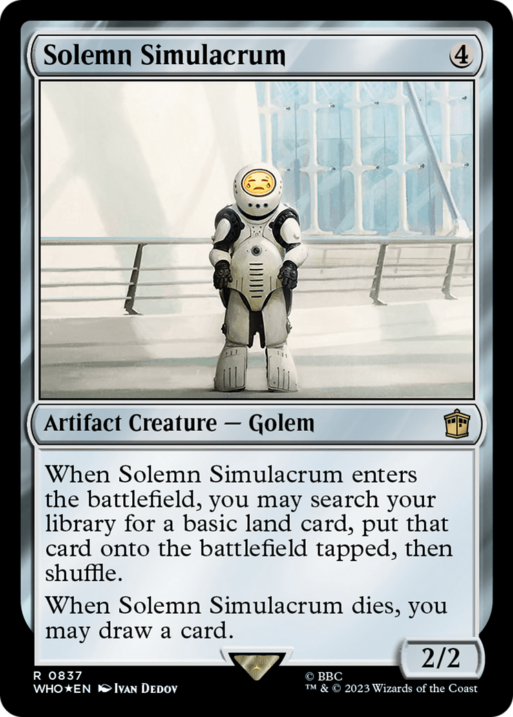 Solemn Simulacrum (WHO-837) - Doctor Who Foil