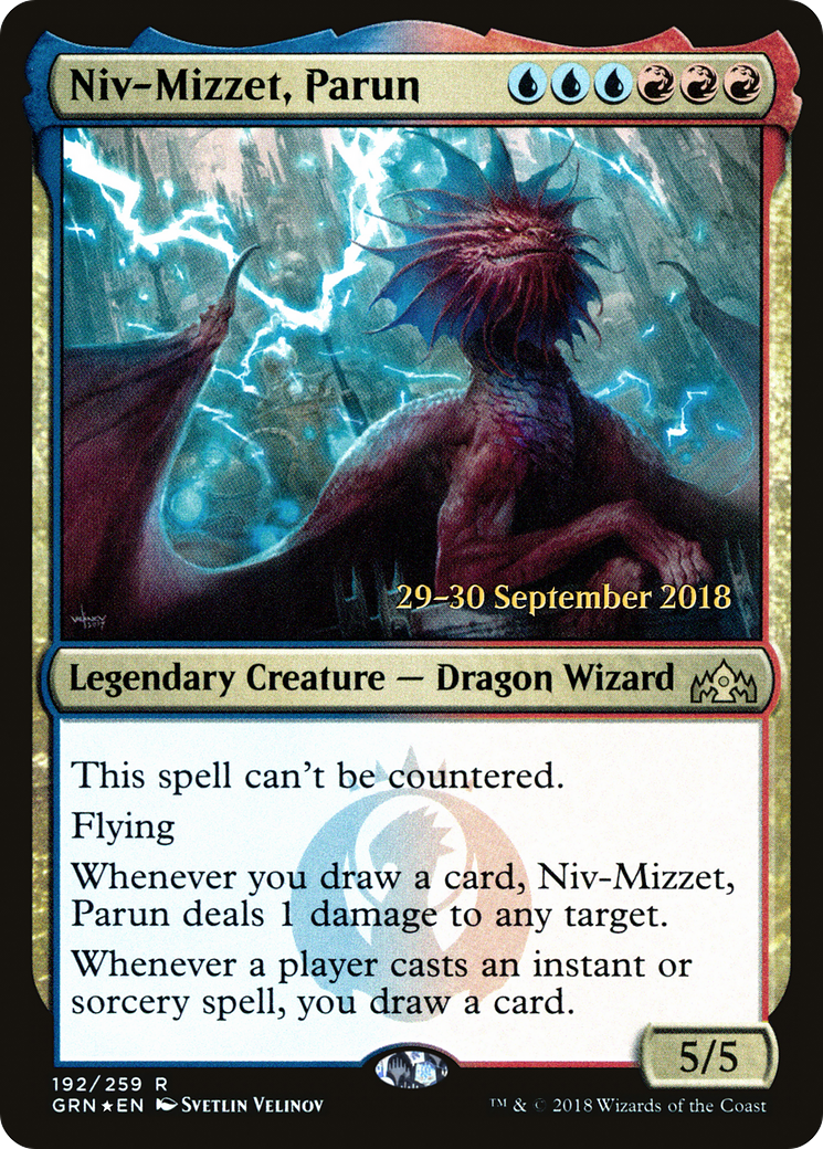 Niv-Mizzet, Parun (PRE-192) - Guilds of Ravnica Promos Foil