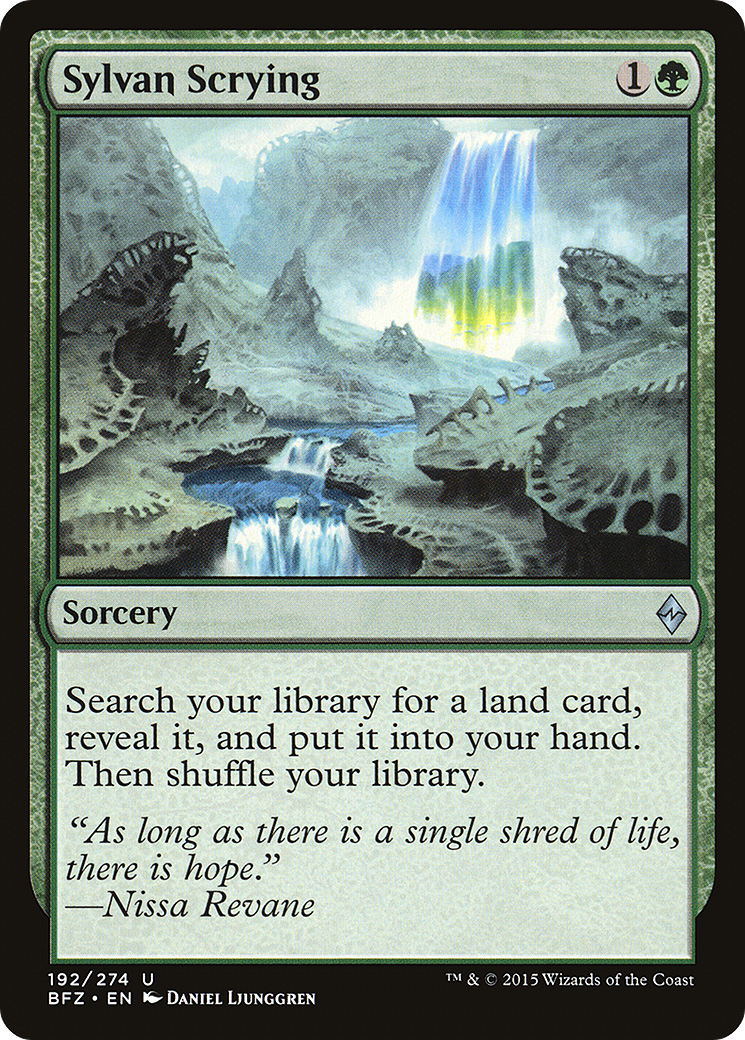 Sylvan Scrying (BFZ-192) - Battle for Zendikar Foil