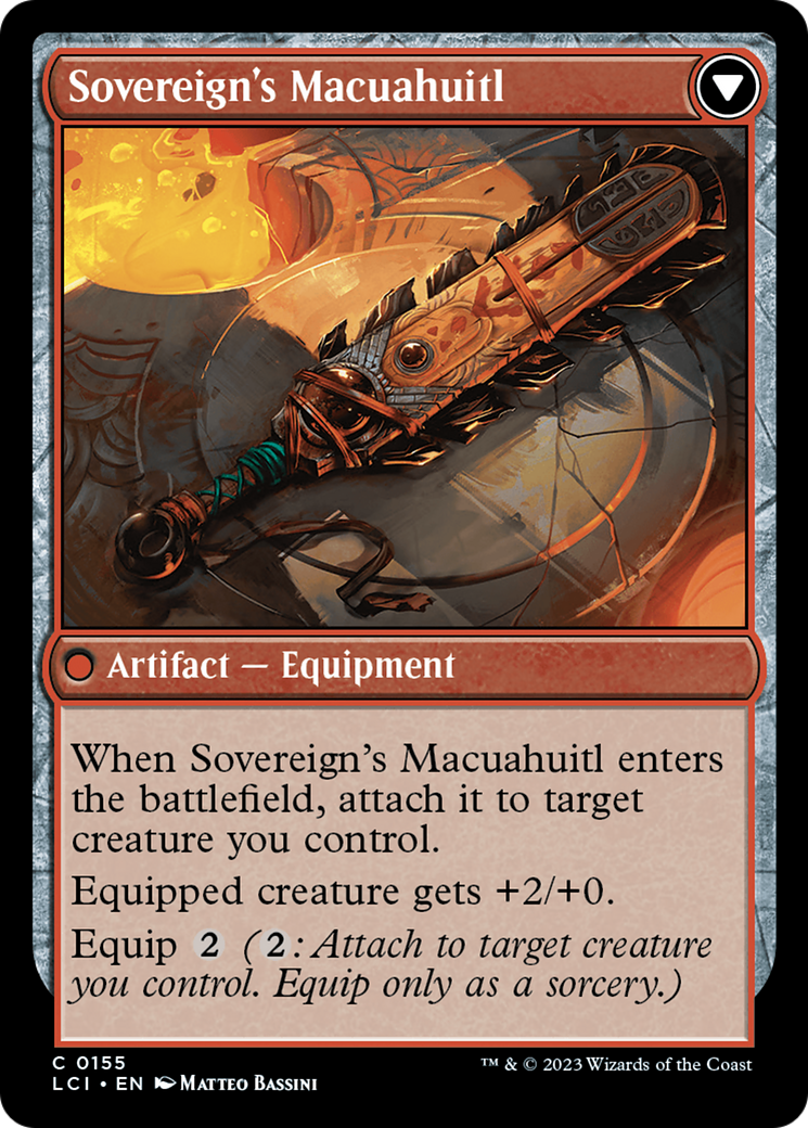Idol of the Deep King // Sovereign's Macuahuitl (LCI-155) - The Lost Caverns of Ixalan Foil