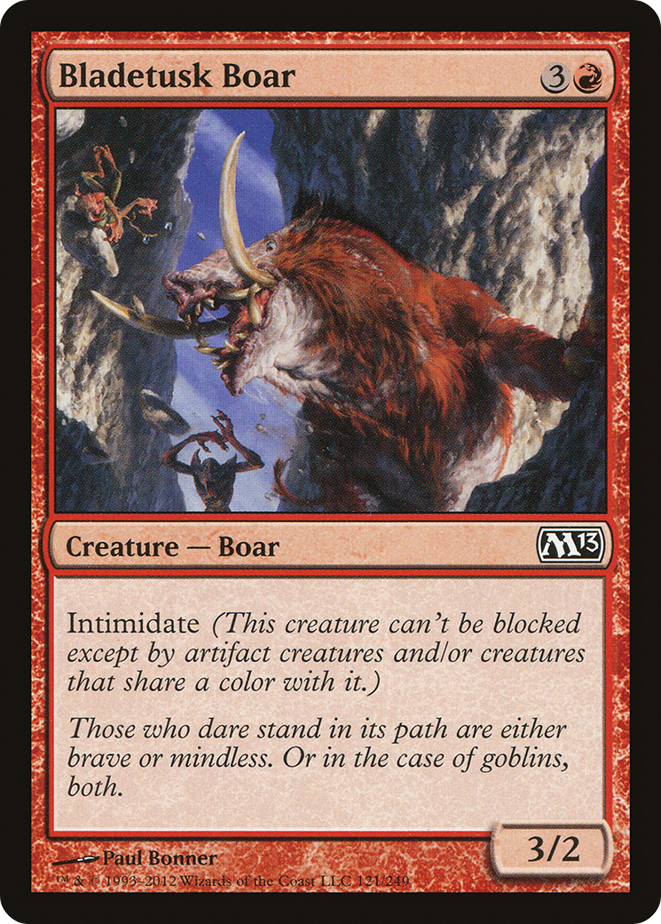 Bladetusk Boar (M13-121) - Magic 2013 Foil