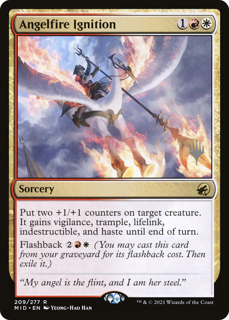 Angelfire Ignition (PPMID-209) - Innistrad: Midnight Hunt Promos Foil