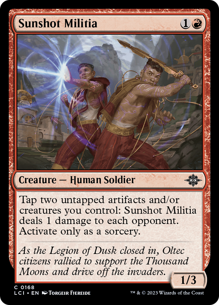 Sunshot Militia (LCI-168) - The Lost Caverns of Ixalan