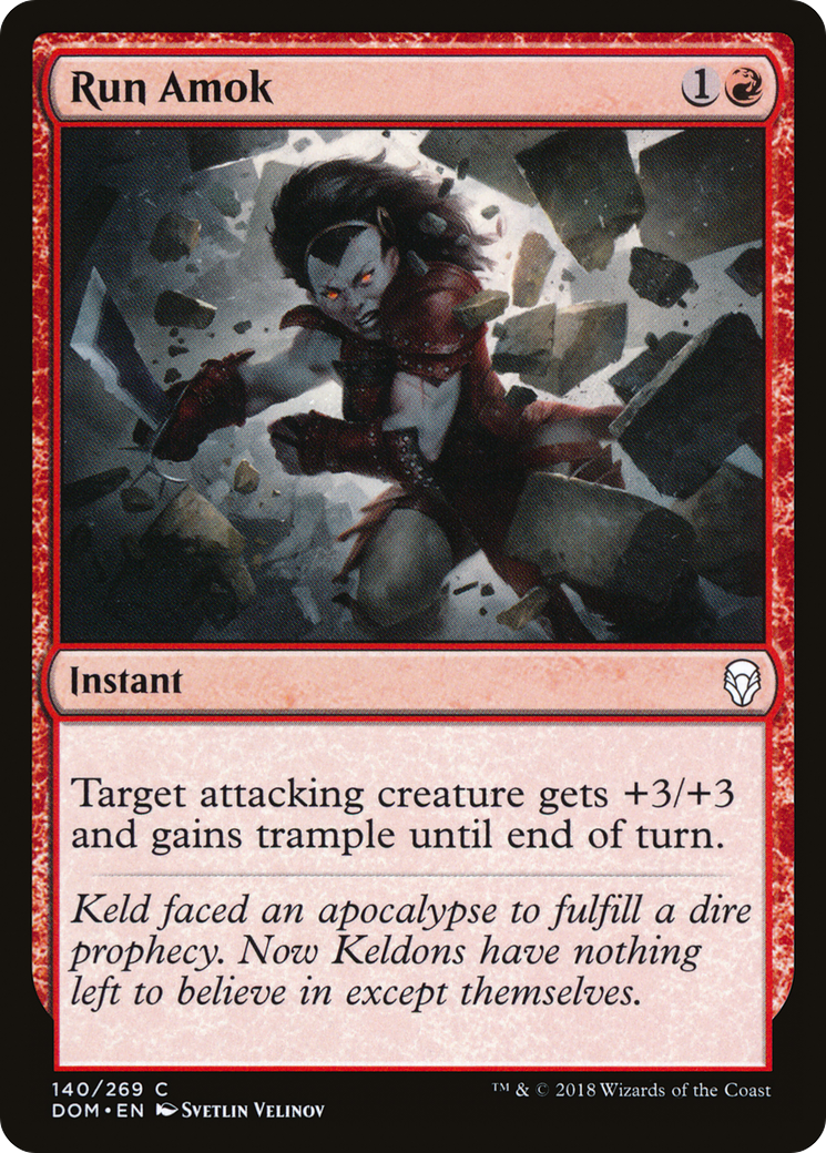 Run Amok (DOM-140) - Dominaria Foil