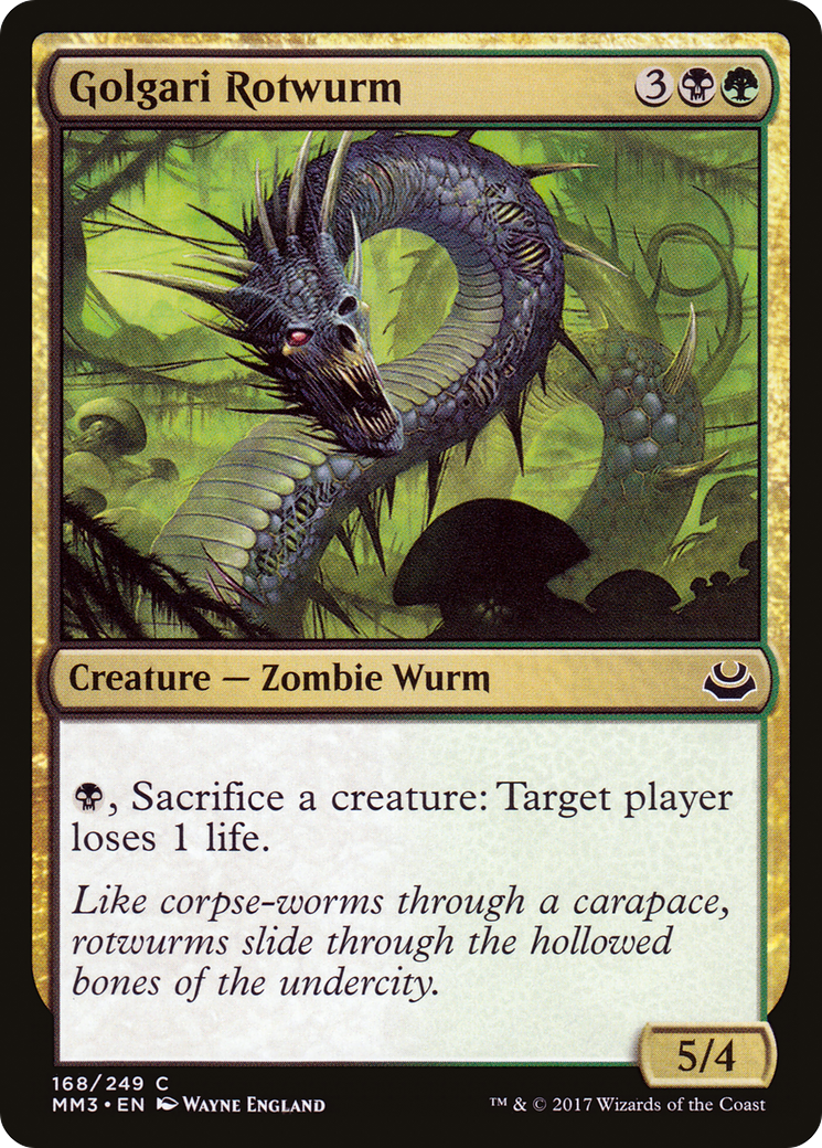 Golgari Rotwurm (MM3-168) - Modern Masters 2017 Foil