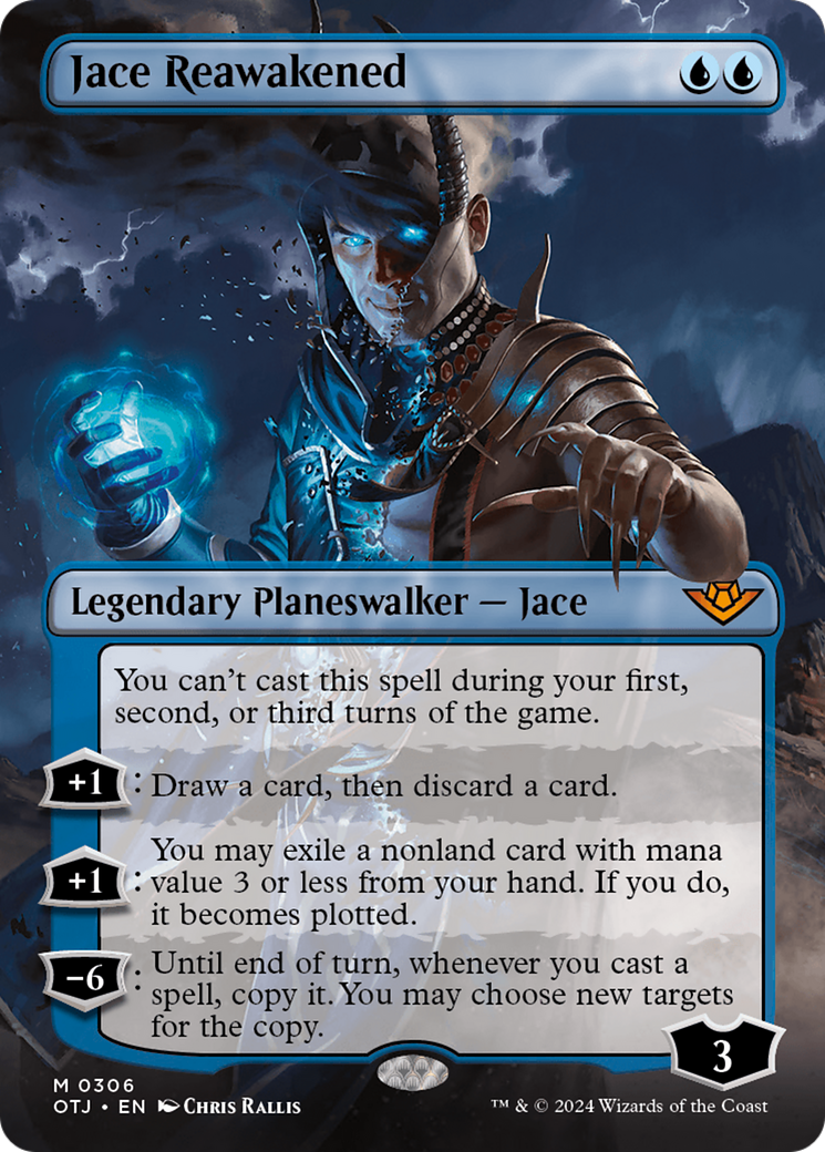 Jace Reawakened (OTJ-306) - Outlaws of Thunder Junction (Borderless) Foil