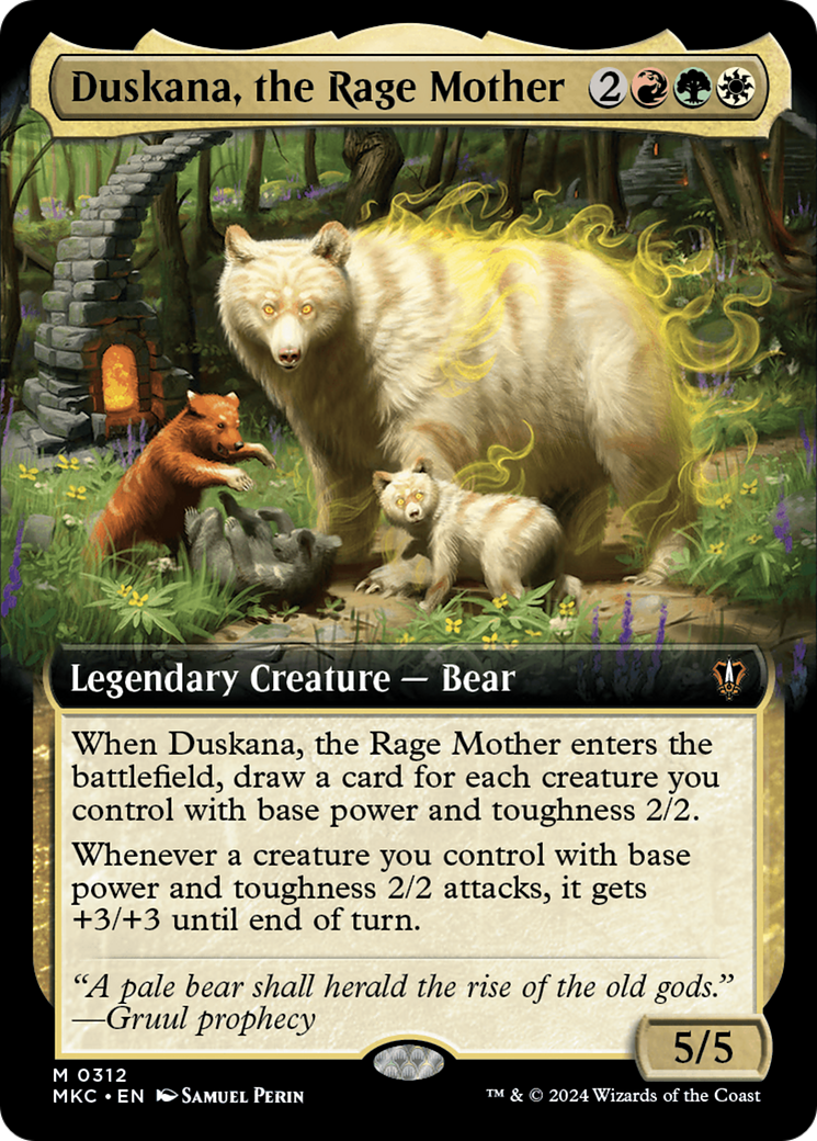 Duskana, the Rage Mother (MKC-312) - Murders at Karlov Manor Commander: (Extended Art) Foil