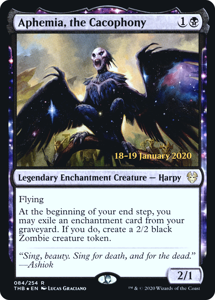Aphemia, the Cacophony (PRE-084) - Theros Beyond Death Promos: (enchantment) Foil