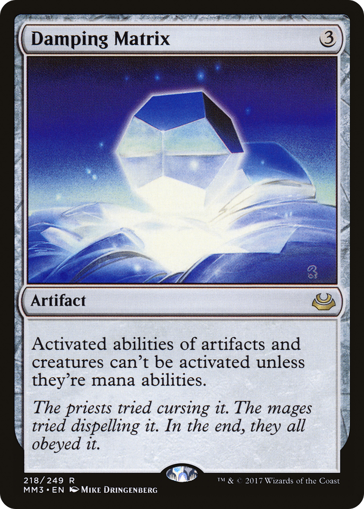 Damping Matrix (MM3-218) - Modern Masters 2017 Foil