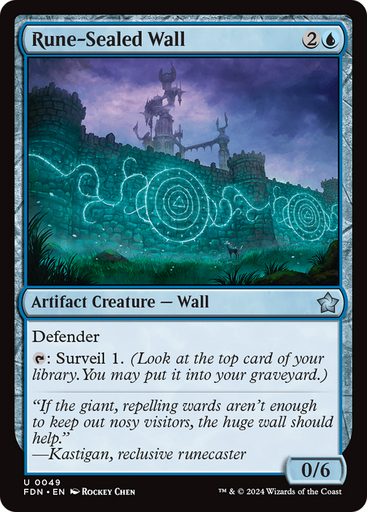 Rune-Sealed Wall (FDN-049) - Foundations