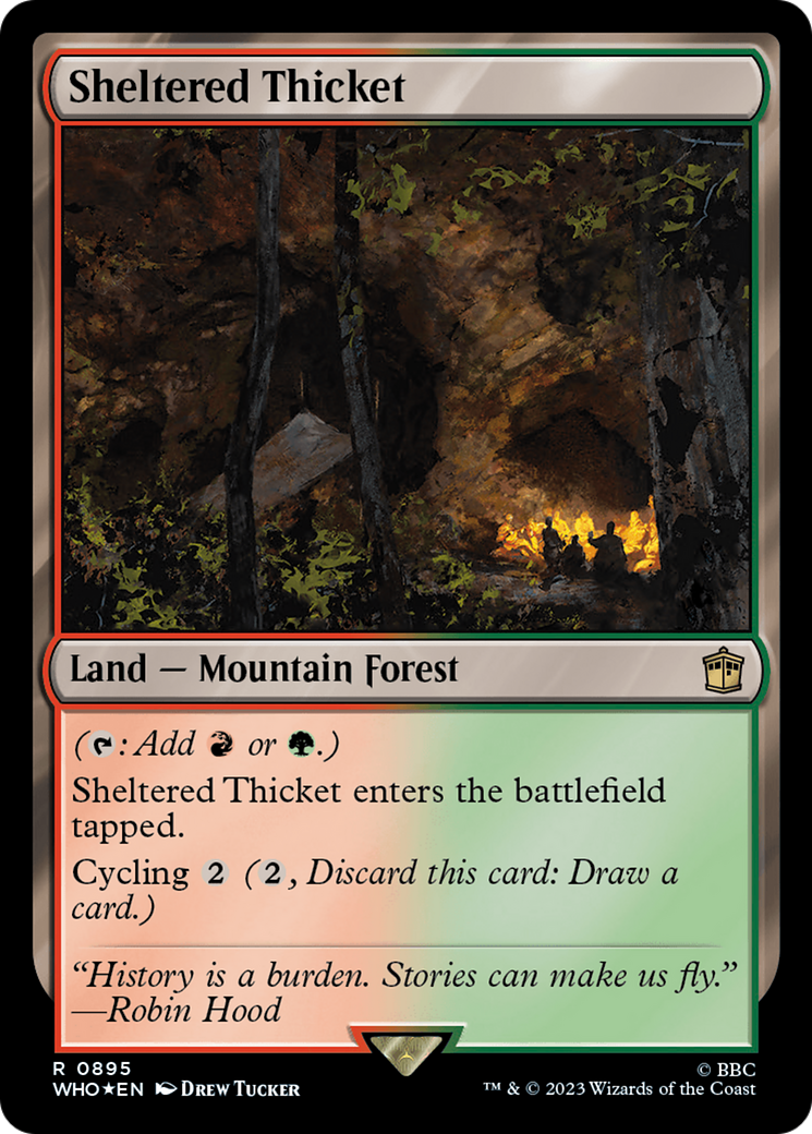 Sheltered Thicket (WHO-895) - Doctor Who Foil