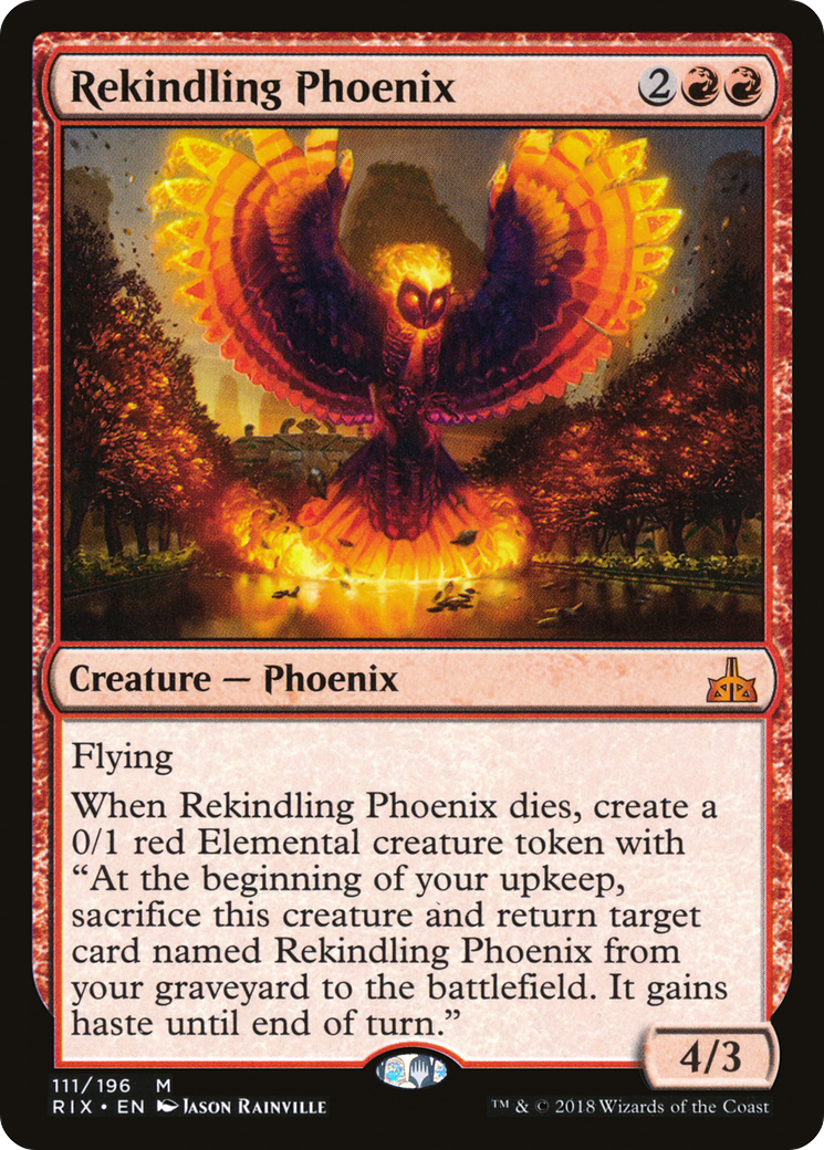 Rekindling Phoenix (RIX-111) - Rivals of Ixalan Foil