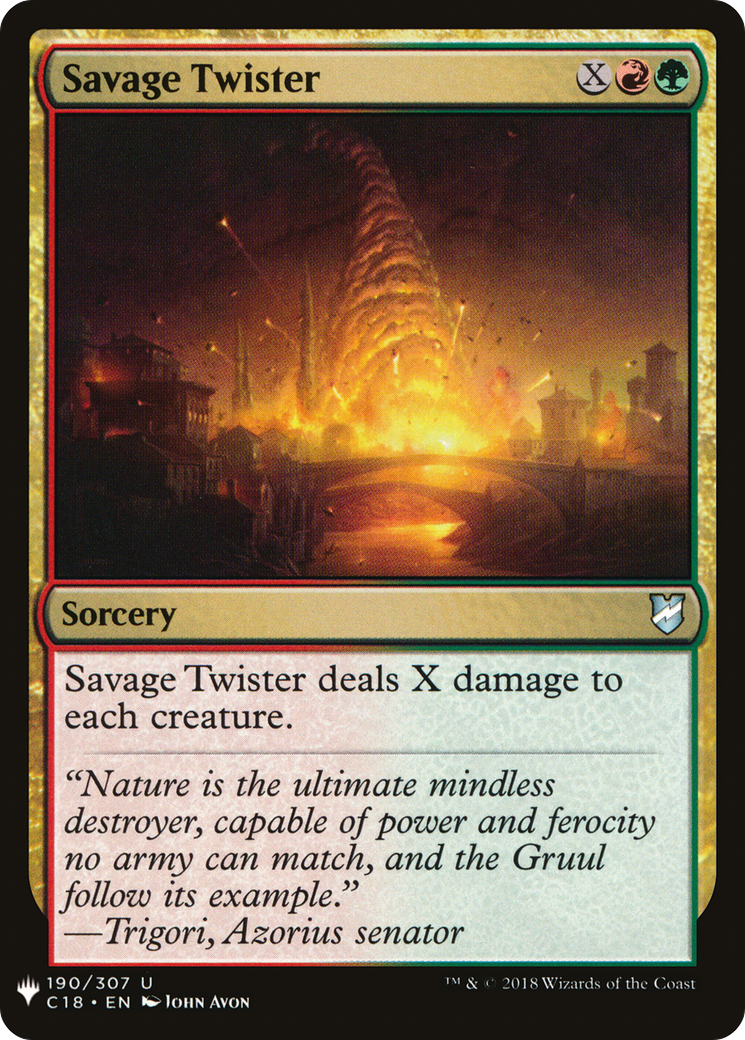 Savage Twister (LIST-190) - The List