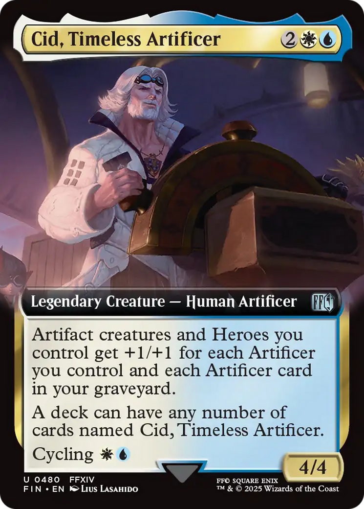 Cid, Timeless Artificer (FIN-480) - FINAL FANTASY: (Extended Art)