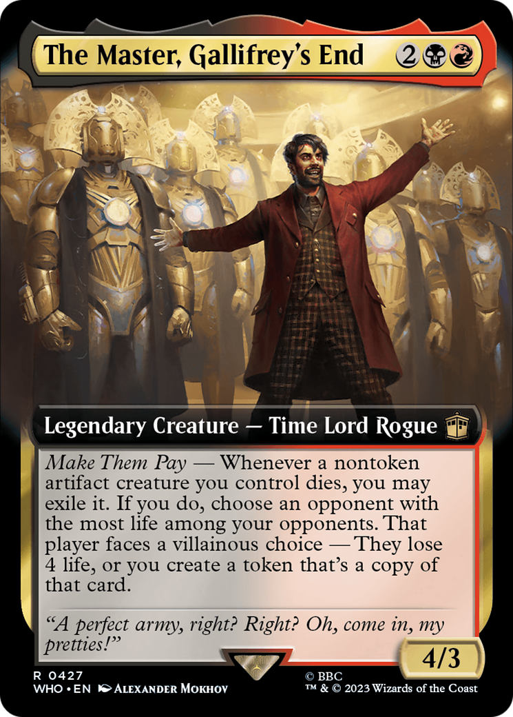The Master, Gallifrey's End (WHO-427) - Doctor Who: (Extended Art) Foil
