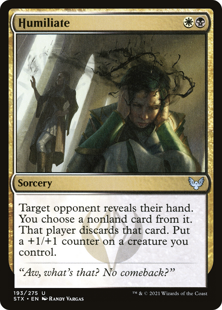 Humiliate (STX-193) - Strixhaven: School of Mages