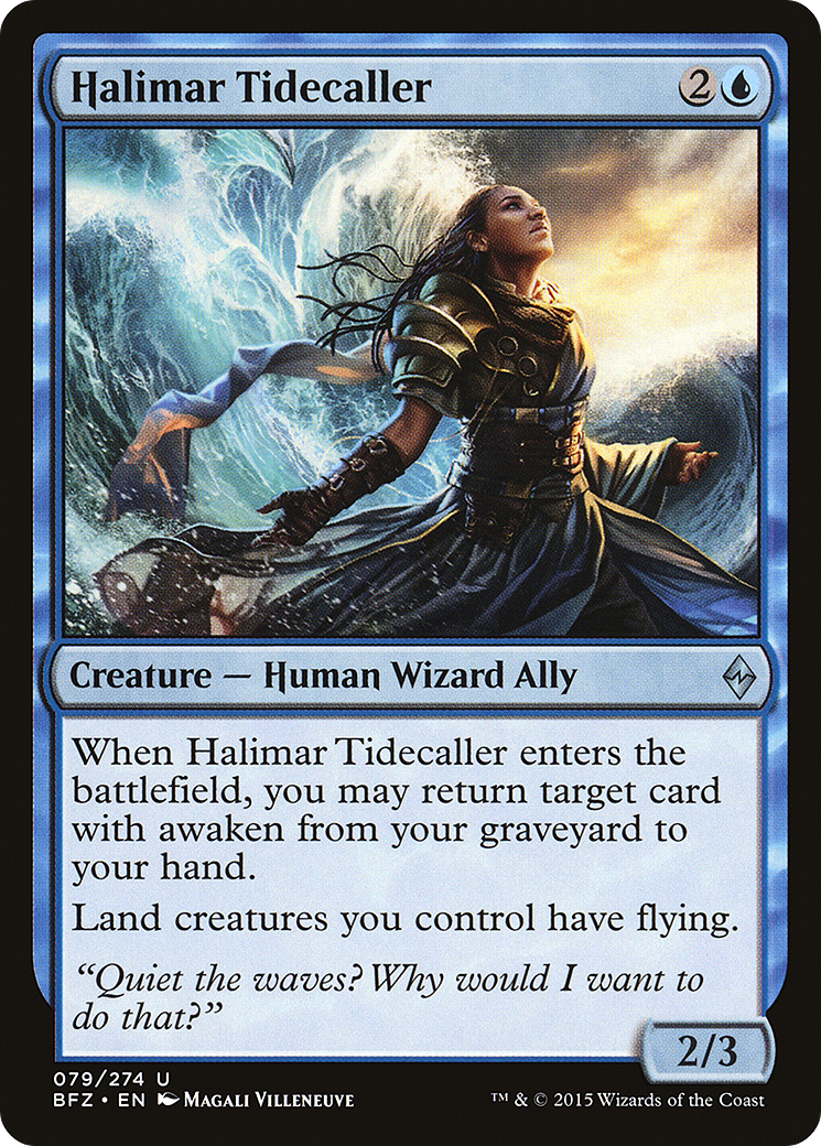 Halimar Tidecaller (BFZ-079) - Battle for Zendikar Foil