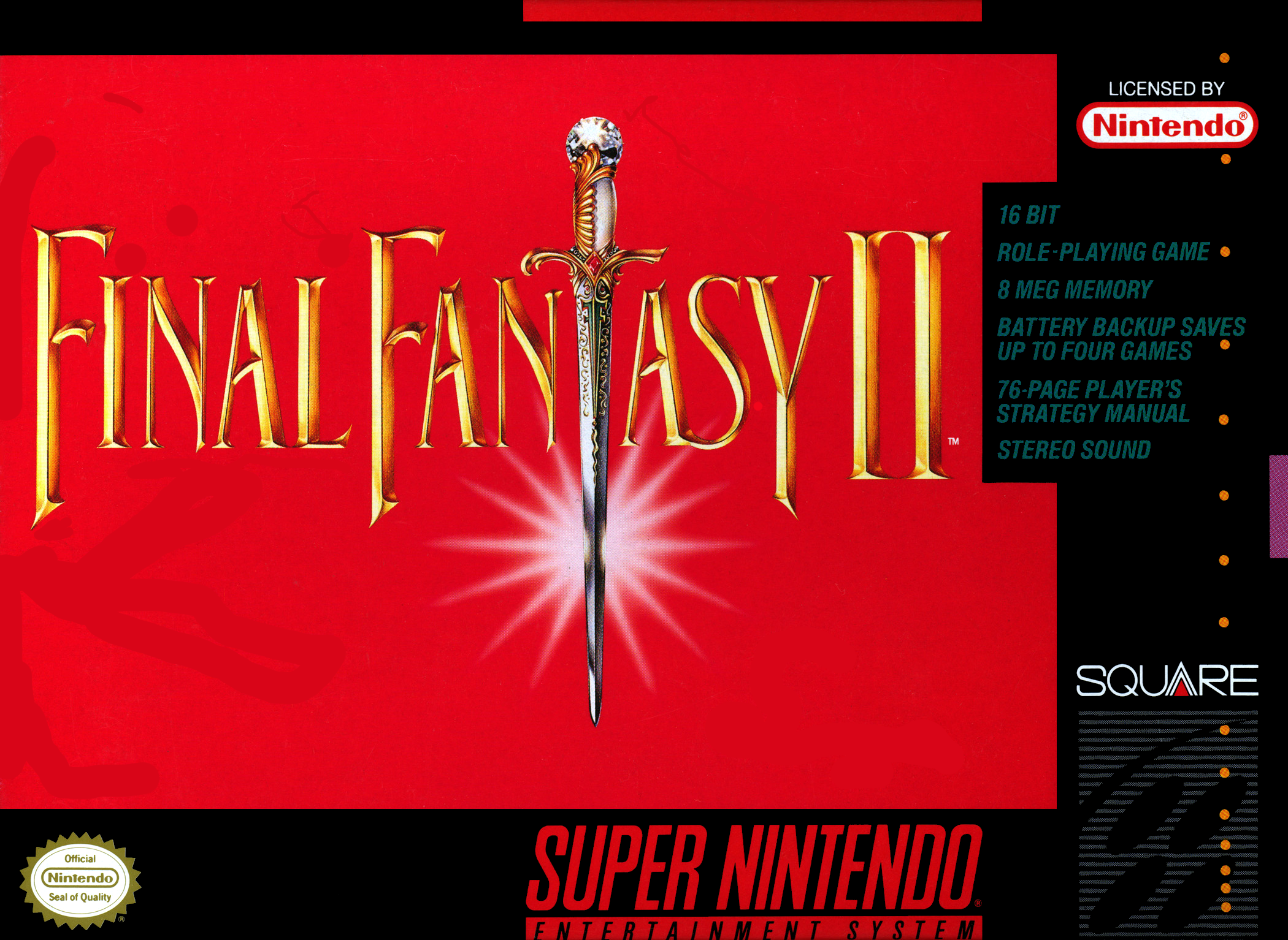 Final Fantasy II - Super Nintendo (SNES)