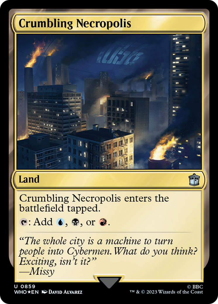 Crumbling Necropolis (WHO-859) - Doctor Who Foil