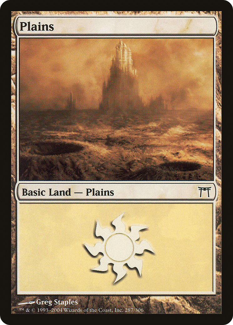 Plains (CHK-287) - Champions of Kamigawa Foil