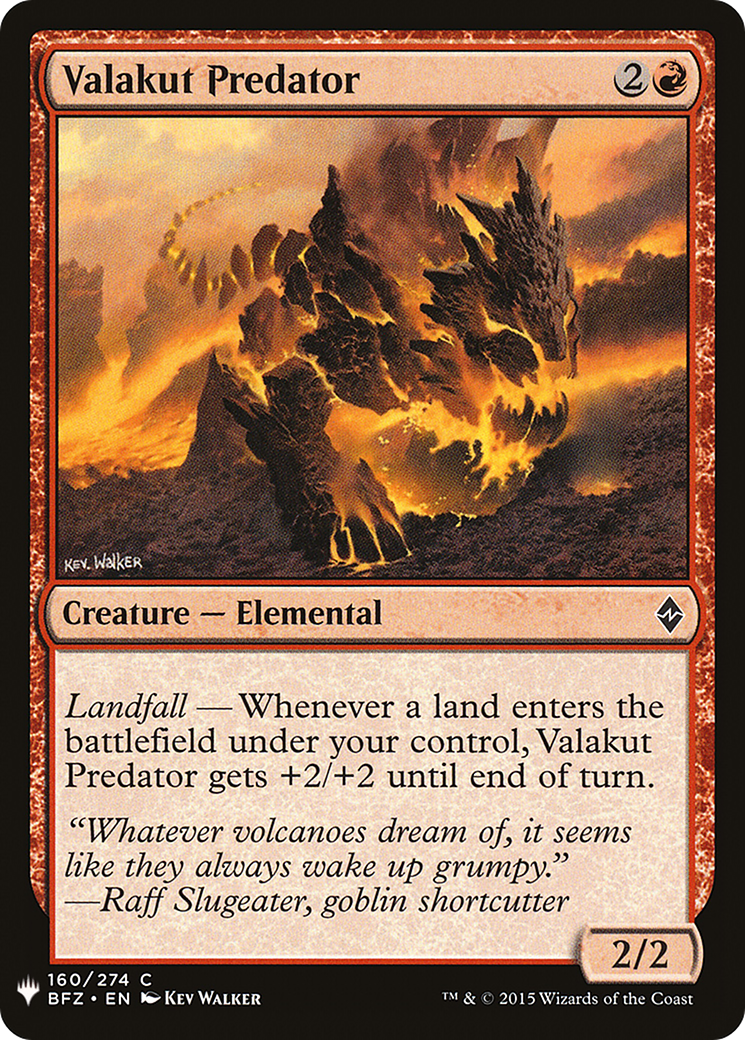 Valakut Predator (LIST-160) - The List