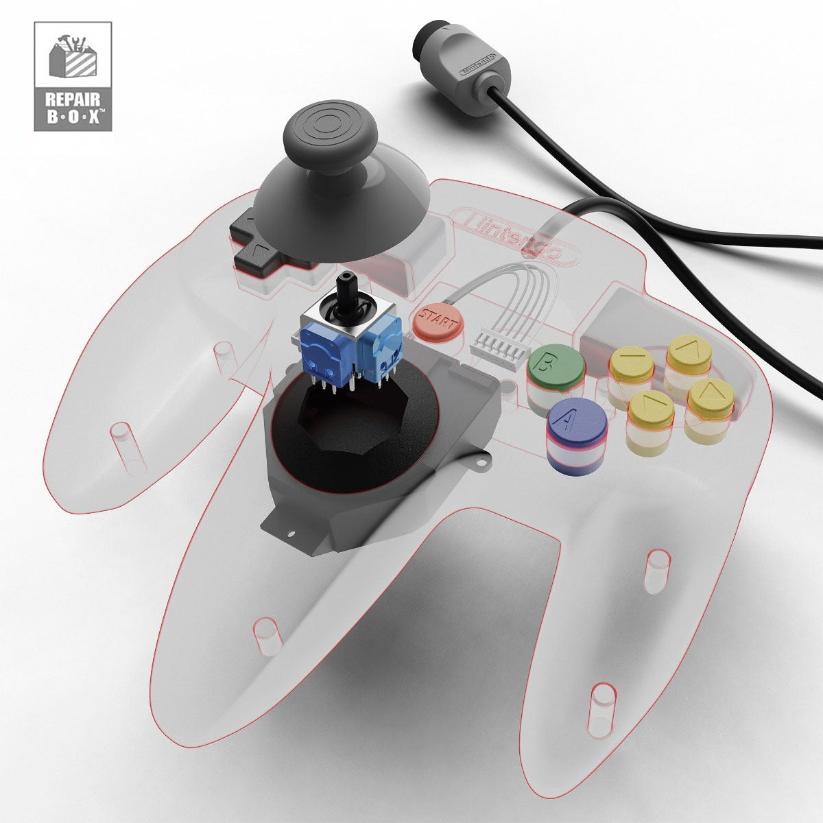 Hyperkin Hall Effect Gamecube Style Replacement Joy Stick for N64 Controller