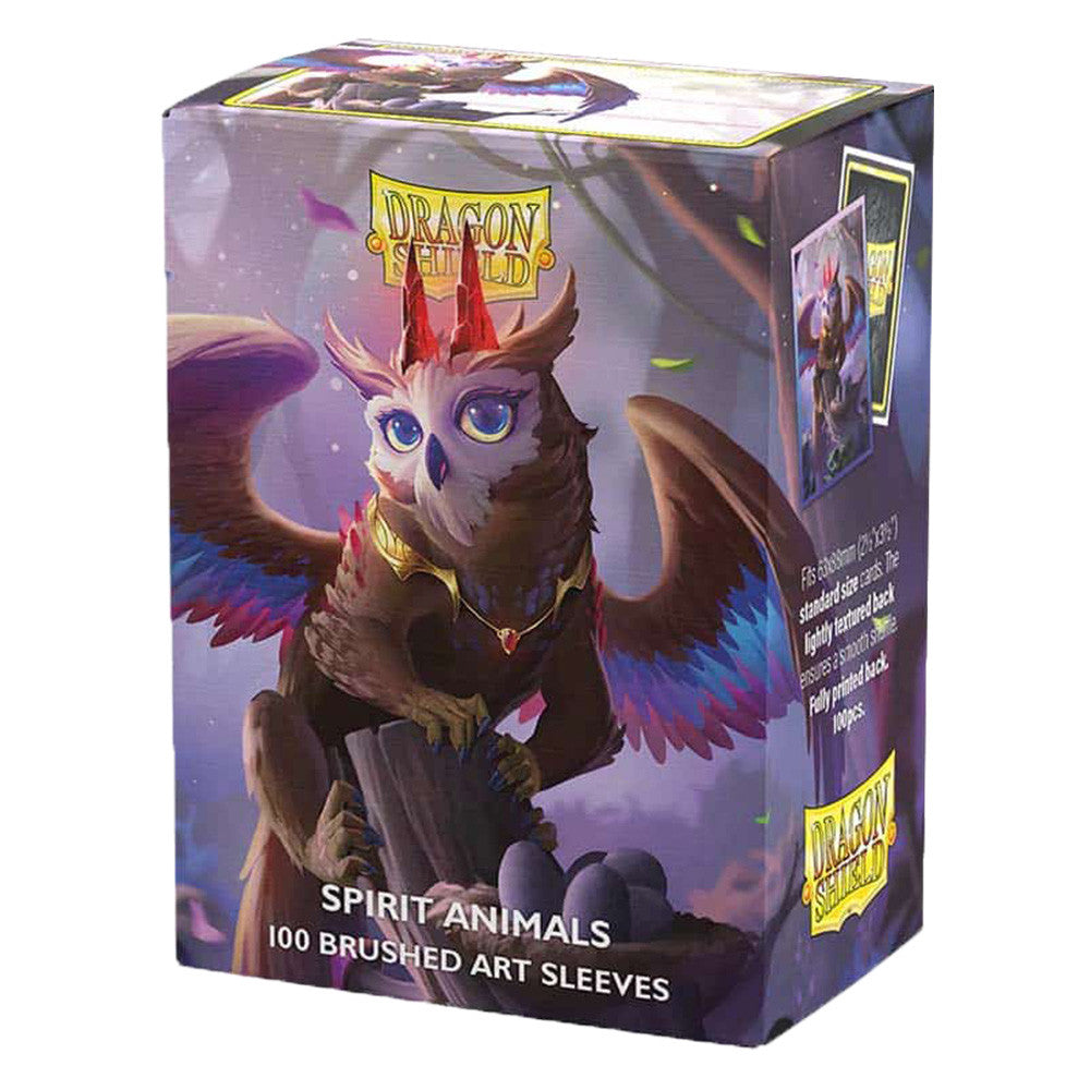 DRAGON SHIELD SLEEVES BRUSHED ART THE  DRAGOWLIS 100CT