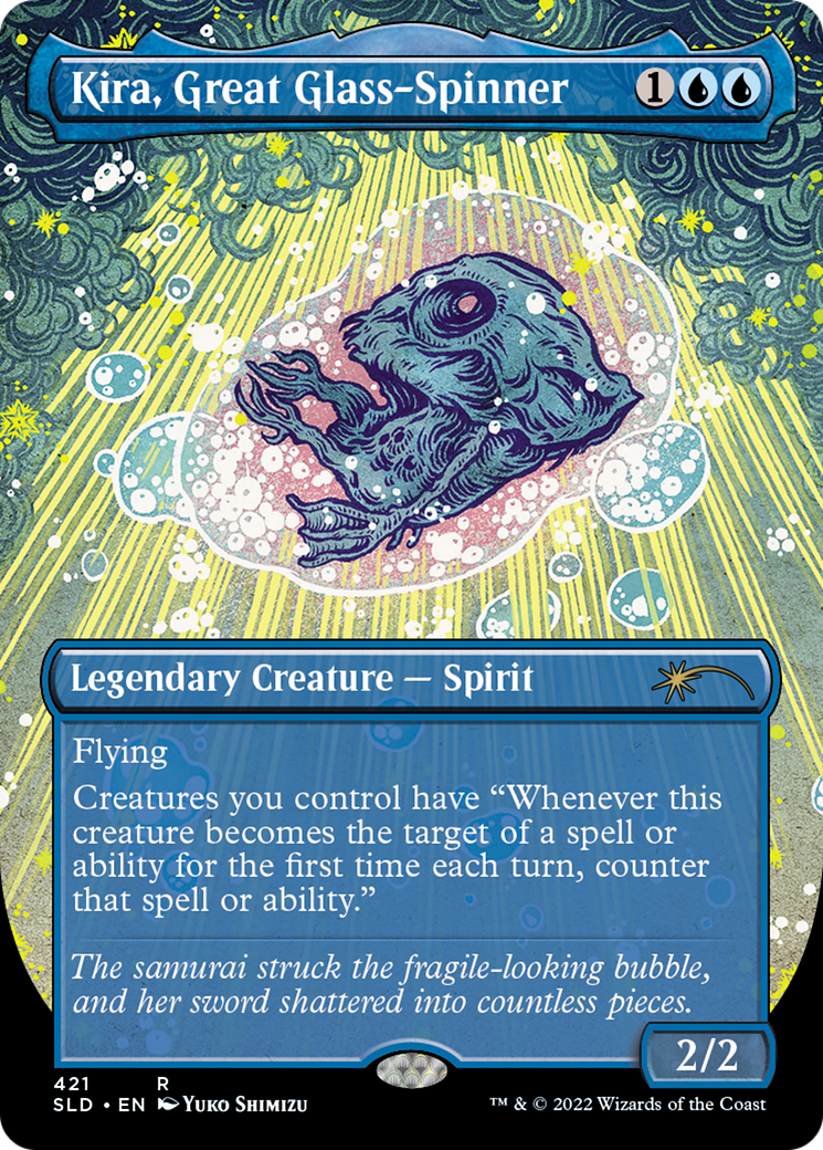 Kira, Great Glass-Spinner (SLD-421) - Secret Lair Drop (Borderless)