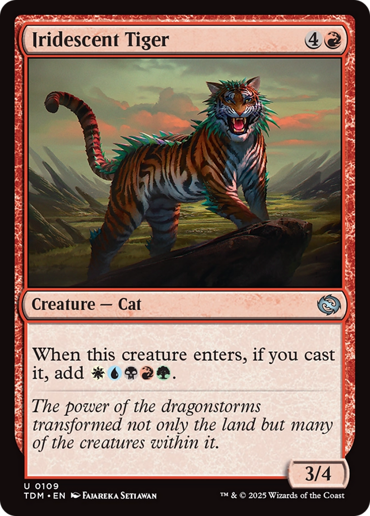 Iridescent Tiger (TDM-109) - Tarkir: Dragonstorm Foil