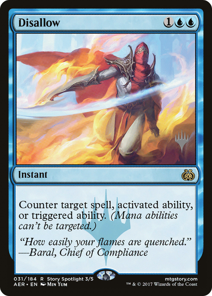 Disallow (PPTHB-31P) - Aether Revolt Promos
