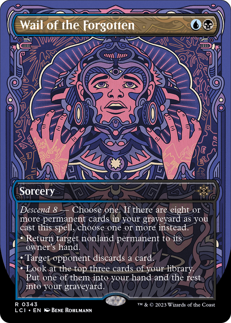 Wail of the Forgotten (LCI-343) - The Lost Caverns of Ixalan (Borderless) Foil