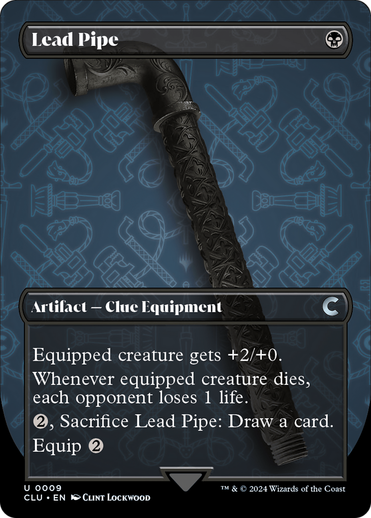 Lead Pipe (Borderless) (CLU-009) - Ravnica: Clue Edition (Borderless)