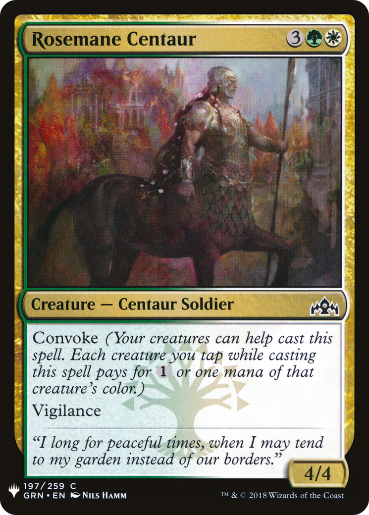Rosemane Centaur (LIST-197) - The List