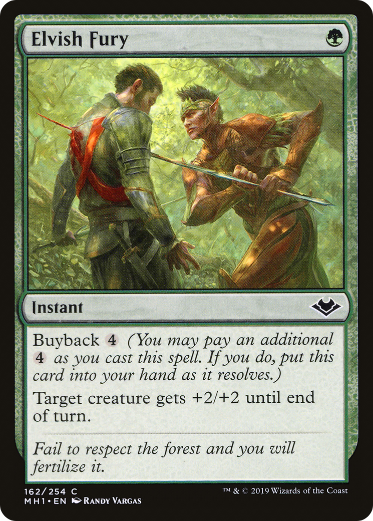 Elvish Fury (MH1-162) - Modern Horizons Foil